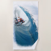 根本的なサーファー1Bのビーチタオル ビーチタオル (正面)