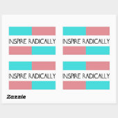 根本的にインスパイアステッカー 長方形シール (シート)