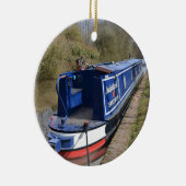 根気強いNarrowboat セラミックオーナメント (右)