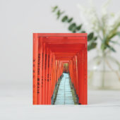 根津神社の鳥居の門: 東京のポストカード ポストカード (スタンド正面)