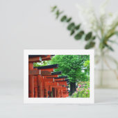 根津神社鳥居門：東京・日本はがき ポストカード (スタンド正面)