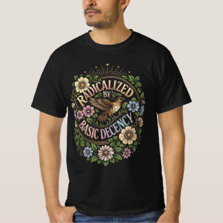 根源化された基本的な善良さ-輝くヴィンテージバード Tシャツ