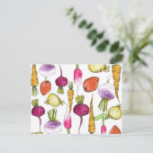 根菜園にんじんビーツポテト ポストカード (スタンド正面)