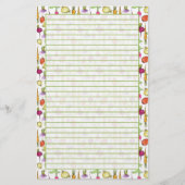 根菜類スケッチガーデンライン 便箋 (正面)