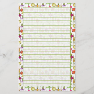 根菜類スケッチガーデンライン 便箋