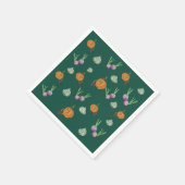 根菜類、かわいい野菜 スタンダードカクテルナプキン (角)