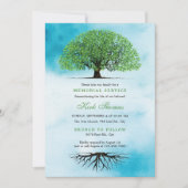 根葉の命日 招待状 (正面)