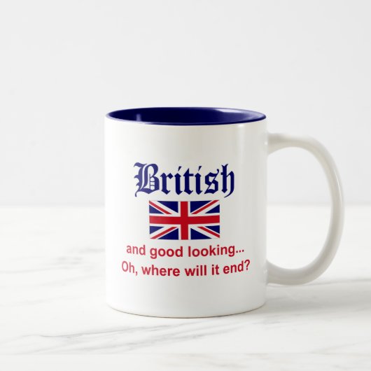 格好良いイギリス ツートーンマグカップ (右)
