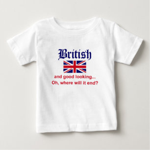 格好良いイギリス ベビーTシャツ