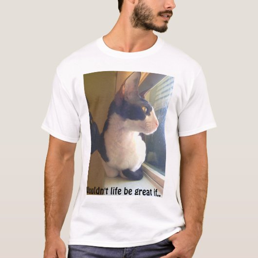 格好良い猫 Tシャツ (正面)