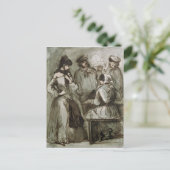 格子と労働者 ポストカード (スタンド正面)