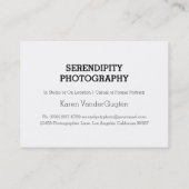 格子の多数の写真ビジネス写真撮影 名刺 (裏面)