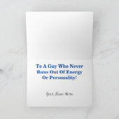 格子アマチュア無線のバースデー・カードを離れて カード (内部)