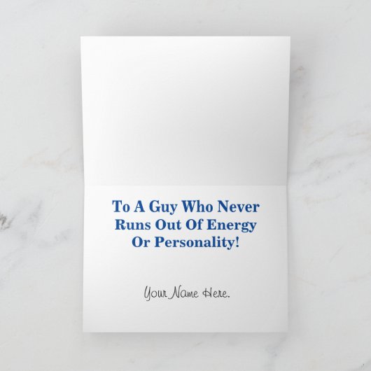 格子アマチュア無線のバースデー・カードを離れて カード (内部)