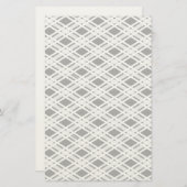 格子ストライプの模様 便箋 (正面/裏面)