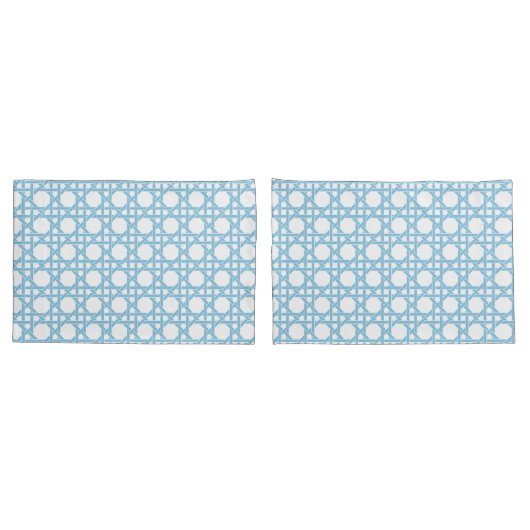 格子デザイン 枕カバー (バックセット)