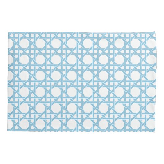 格子デザイン 枕カバー (裏面-左)