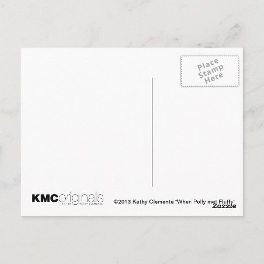 格子フェンスの後ろのキャッツグレー虎猫はがき ポストカード (裏面)