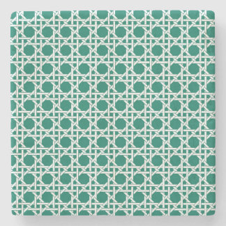 格子プリント ストーンコースター