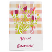 格子付きフローラ ミディアムペーパーバッグ (裏面)