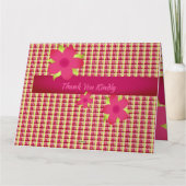 格子付きブルゴーニュフローラ カード (裏面)