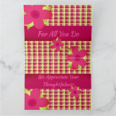 格子付きブルゴーニュフローラ カード (内部)