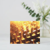 格子写真デザイン ポストカード (スタンド正面)