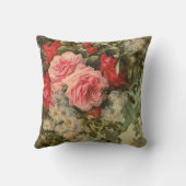 格子垣のアメリカ人のMoJoの丸薬のバラそしてクレマチス クッション (裏面)