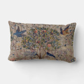 格子垣のクッションのヴィンテージの刺繍のザクロ ランバークッション (裏面)