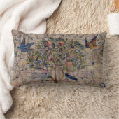 格子垣のクッションのヴィンテージの刺繍のザクロ ランバークッション (ブランケット)