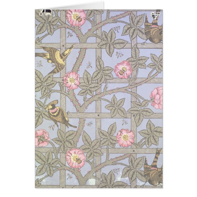 「格子垣」の壁紙のデザイン1864年 (正面)