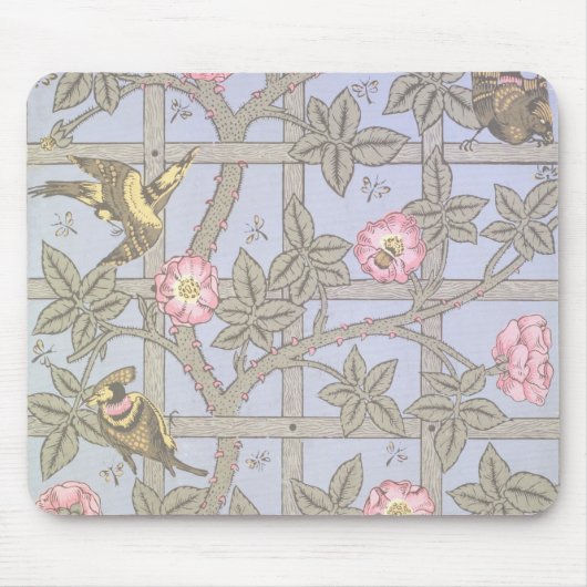 「格子垣」の壁紙のデザイン1864年 マウスパッド (正面)