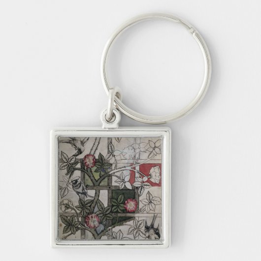 「格子垣」の壁紙のデザイン、1のためのオリジナルのアートワーク キーホルダー (正面)