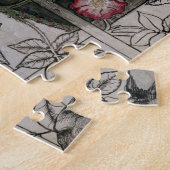 「格子垣」の壁紙のデザイン、1のためのオリジナルのアートワーク ジグソーパズル (側面)