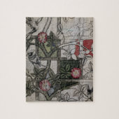 「格子垣」の壁紙のデザイン、1のためのオリジナルのアートワーク ジグソーパズル (縦)