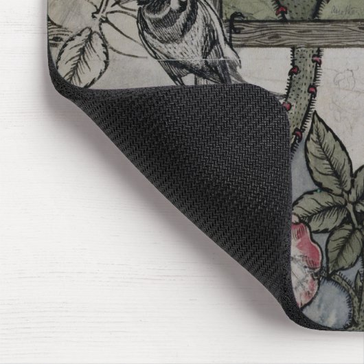 「格子垣」の壁紙のデザイン、1のためのオリジナルのアートワーク マウスパッド (コーナー)