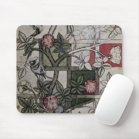 「格子垣」の壁紙のデザイン、1のためのオリジナルのアートワーク マウスパッド (マウス)