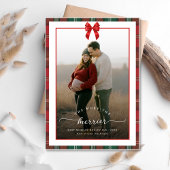 格子弓のメリークリスマス妊娠が多い シーズンカード