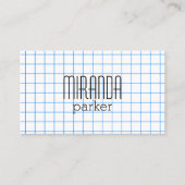 格子方眼紙の名刺 名刺 (正面)