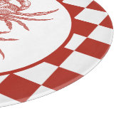 格子板付きウッドカットカニ カッティングボード (角)