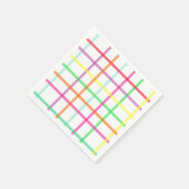 格子柄のナプキン スタンダードカクテルナプキン (角)