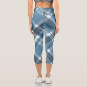 格子柄カプリーレギンスハイウェイストカプリス カプリレギンス (裏面)