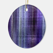 格子模様のクリスマス装飾品 セラミックオーナメント (左)