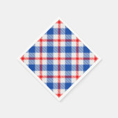 格子模様のナプキン スタンダードカクテルナプキン (角)