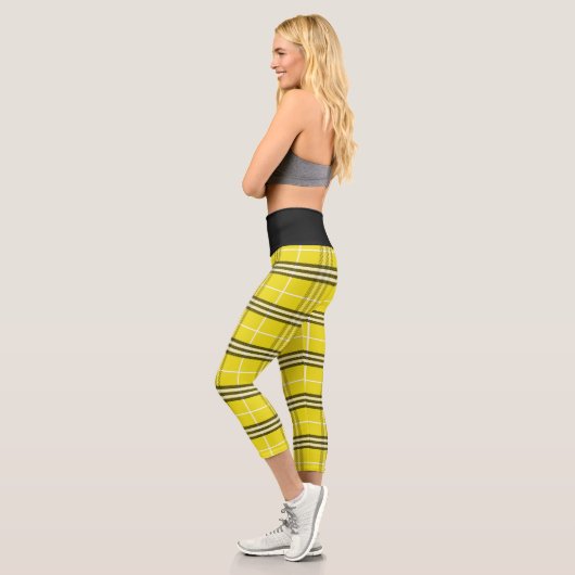 格子模様の帽子屋 カプリレギンス (左)