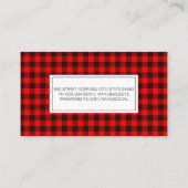 格子模様の背景 名刺 (裏面)