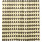 格子模様アーガイルセピア シャワーカーテン (正面)