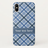 格子模様カスタム文字電話ケース Case-Mate iPhoneケース (裏面)