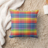 格子模様カラフル装飾用クッション クッション (ブランケット)