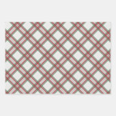 格子模様クリスマスラッピング紙品揃え ラッピングペーパーシート (正面3)